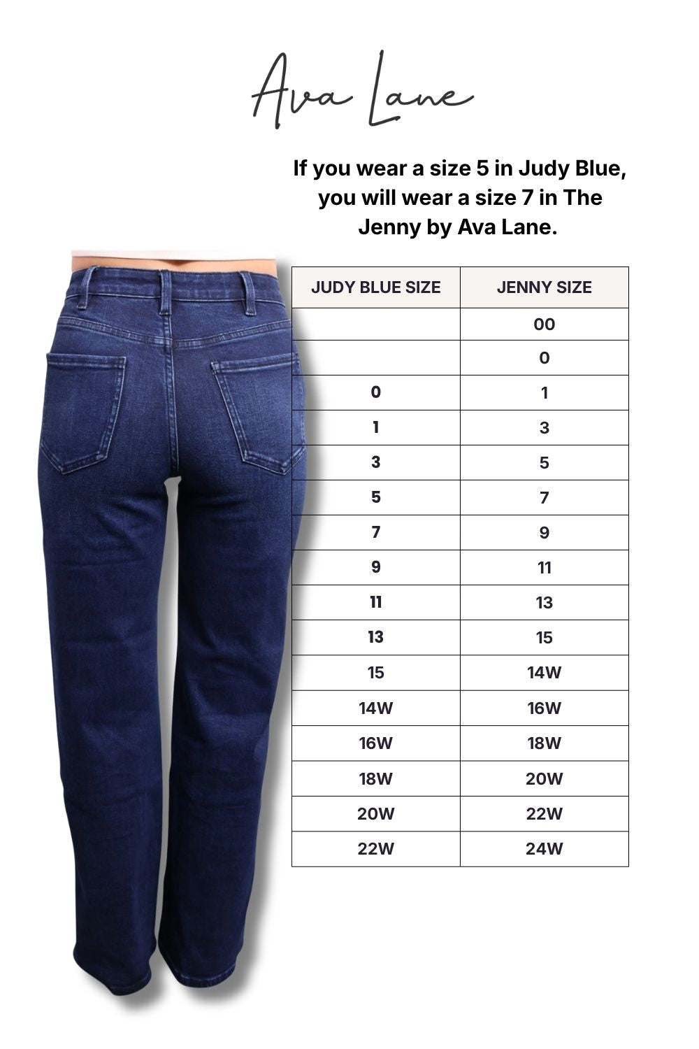 The Jenny High-Rise Tummy Control Vintage Dark Blue Wide Leg Jeans