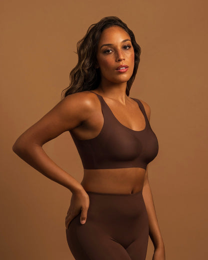 LAYER ZERO SEAMLESS WIRELESS NYLON FULL COVERAGE BRA
