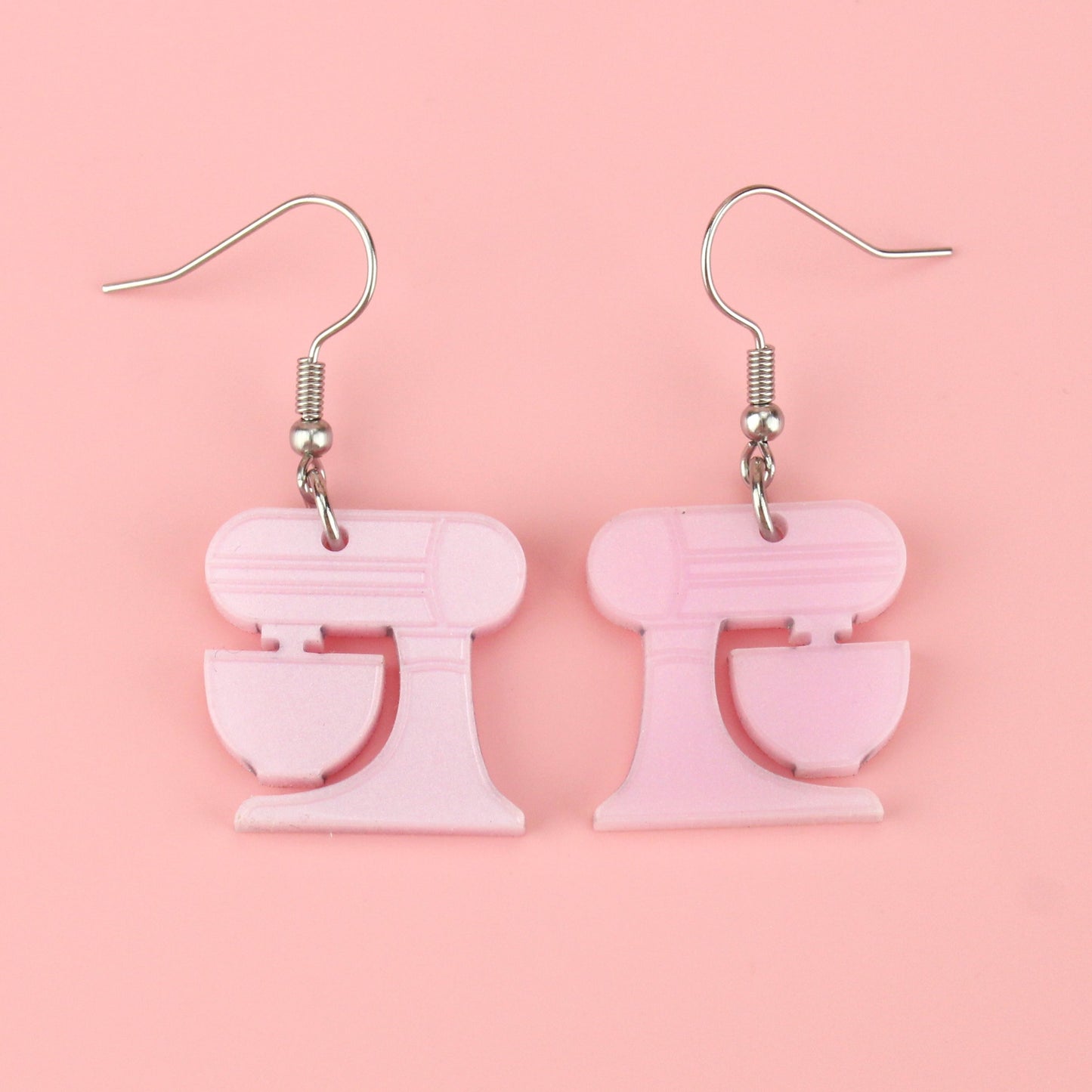 Pink Stand Mixer Earrings