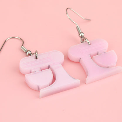 Pink Stand Mixer Earrings