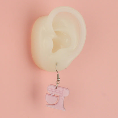 Pink Stand Mixer Earrings