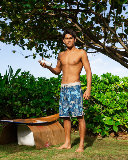 Jetty Bloom 19" Boardshorts - Dark Denim