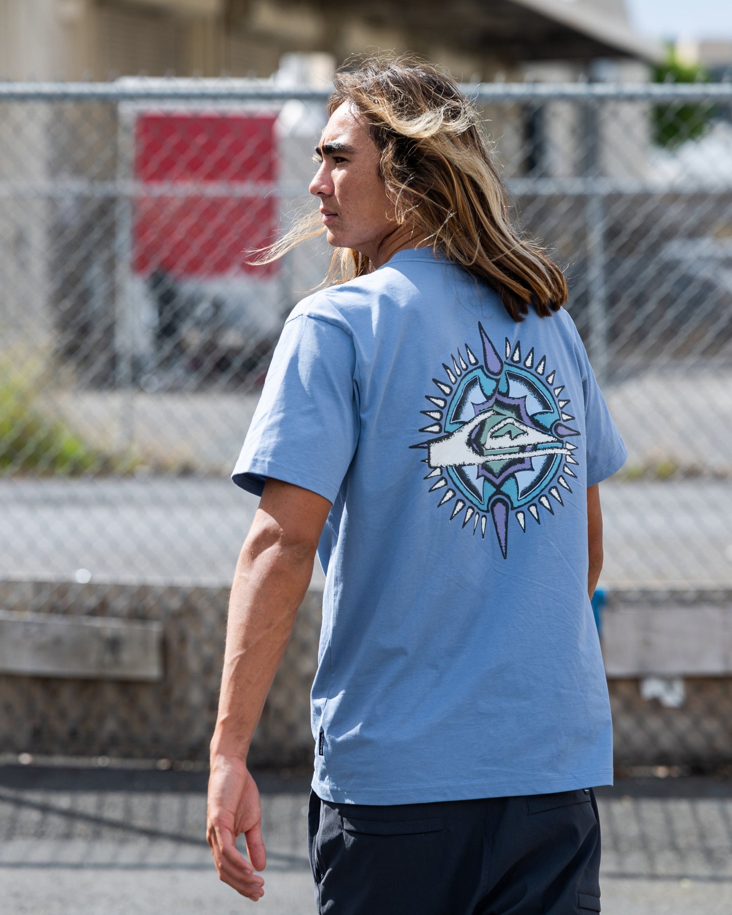 Shooting Star Short Sleeve Knit T-Shirt - Infinity