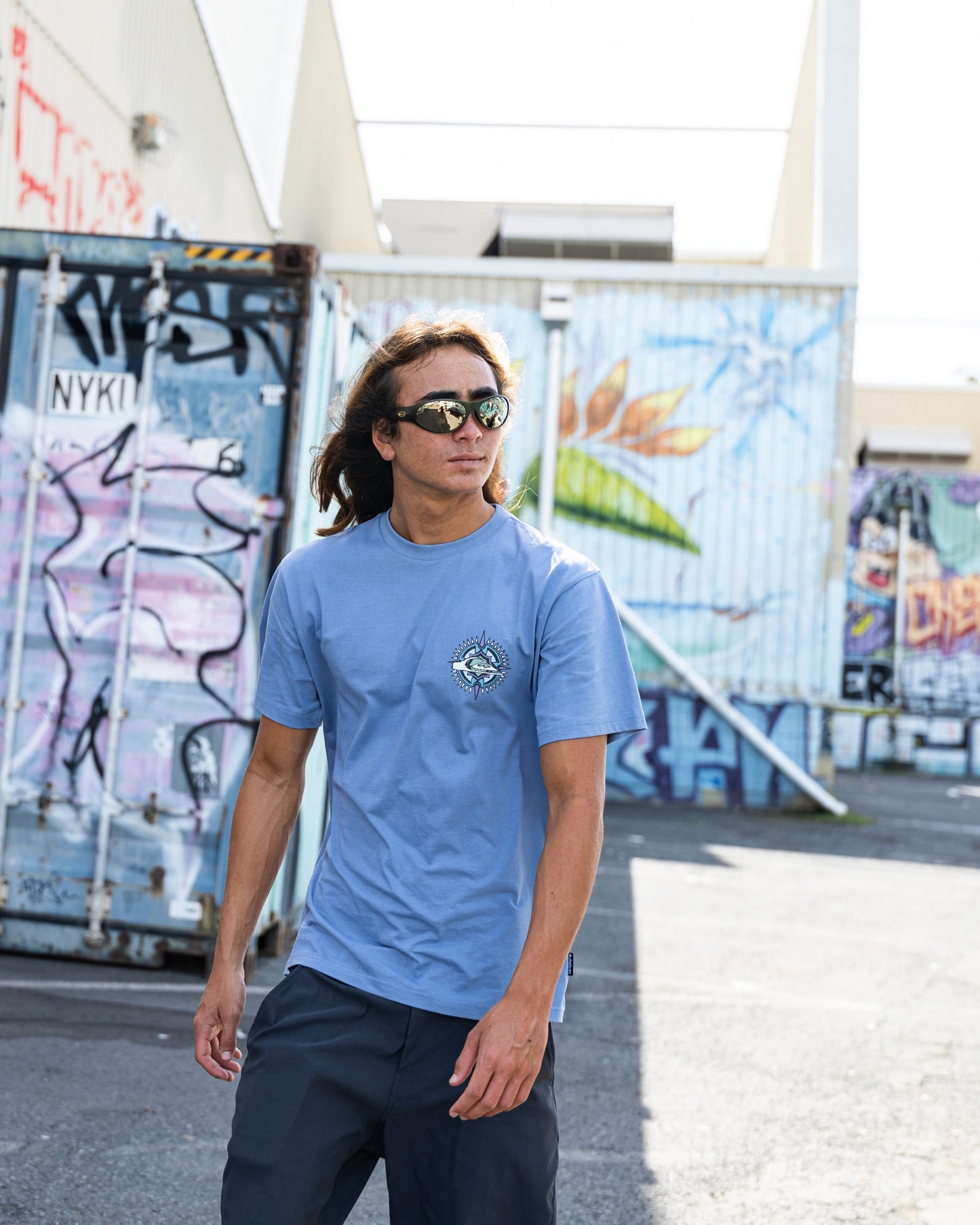 Shooting Star Short Sleeve Knit T-Shirt - Infinity