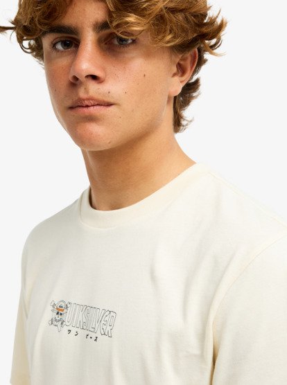 One Piece Wanted Short Sleeve T-Shirt - Black/White