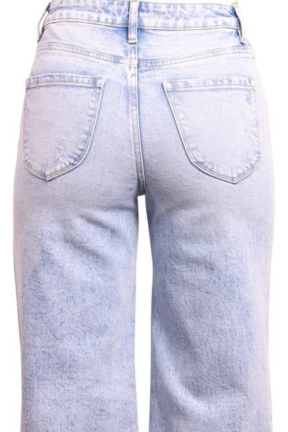 The Kallie High-Rise Tummy Control Wide Leg Denim - Three Inseams