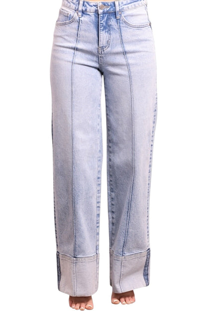 The Kallie High-Rise Tummy Control Wide Leg Denim - Three Inseams