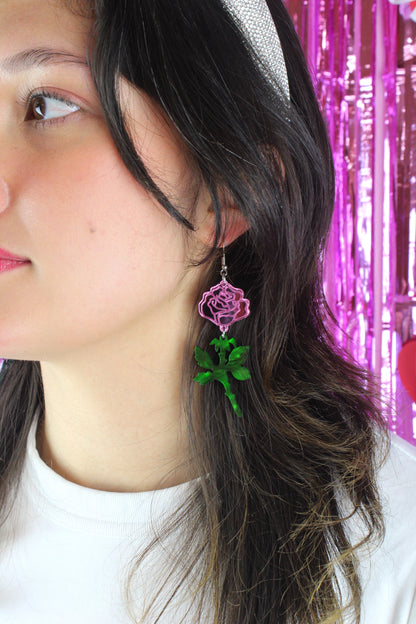 Pink Thorny for You Earrings