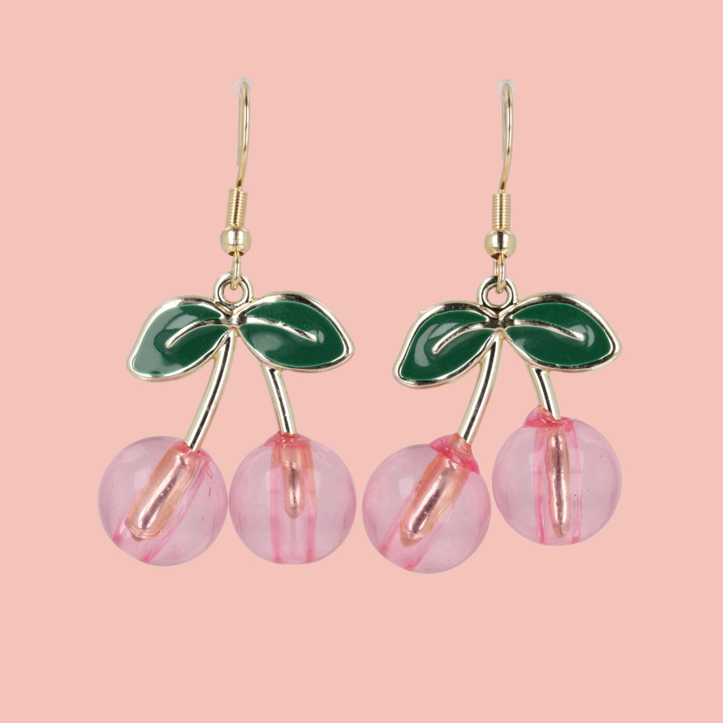 Pink Perfection Cherry Earrings