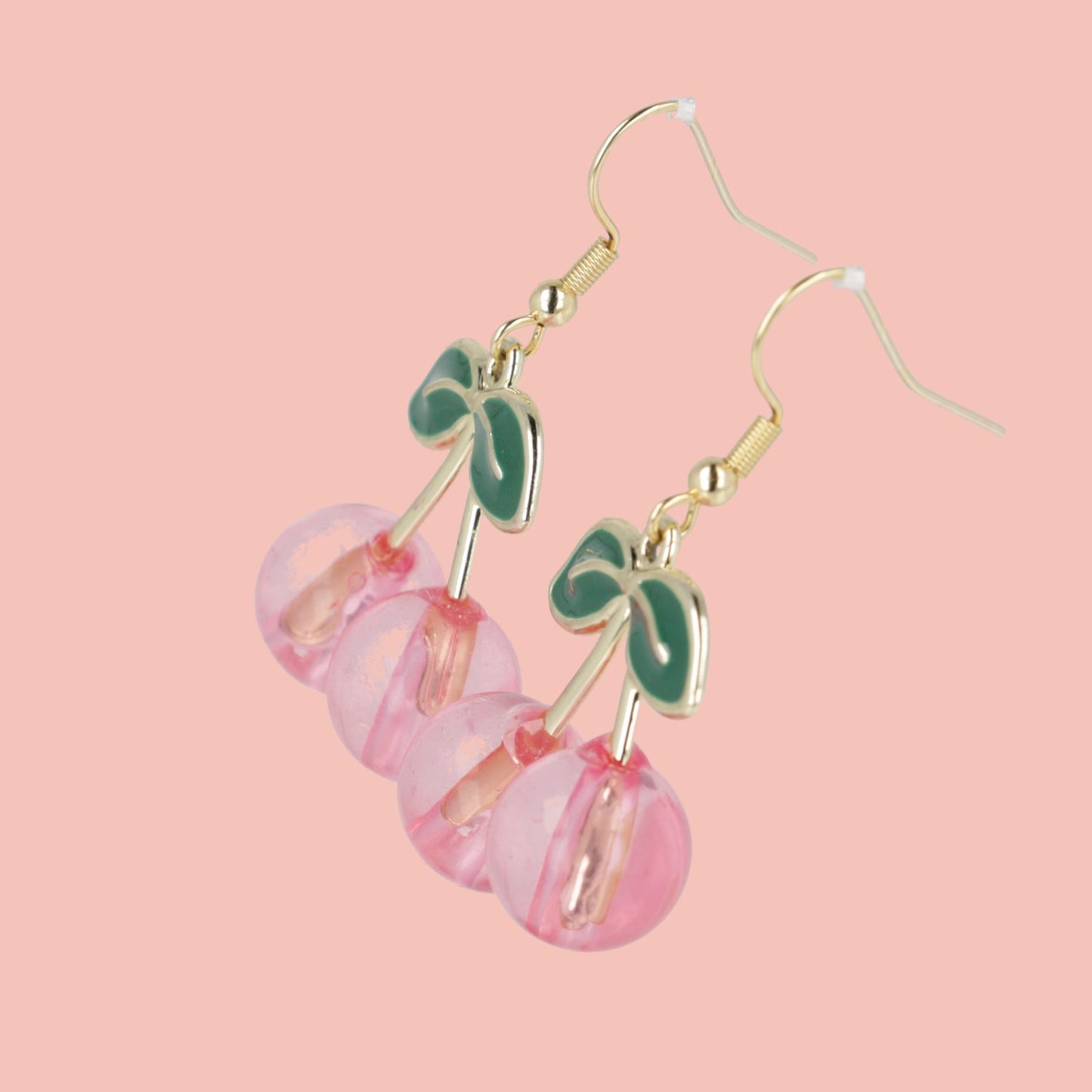 Pink Perfection Cherry Earrings