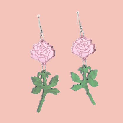 Pink Thorny for You Earrings