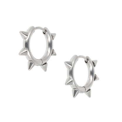 Punk-fection Spike Huggie Hoop Earrings