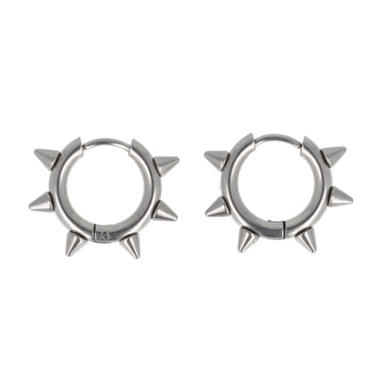 Punk-fection Spike Huggie Hoop Earrings