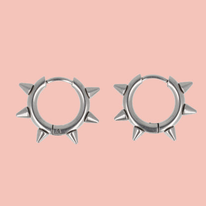 Punk-fection Spike Huggie Hoop Earrings