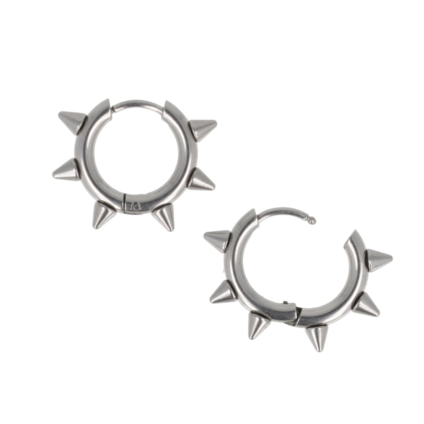 Punk-fection Spike Huggie Hoop Earrings