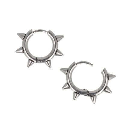 Punk-fection Spike Huggie Hoop Earrings