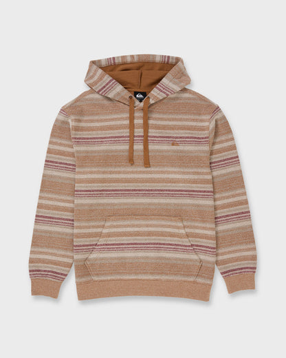 Great Otway Yarn-Dyed Stripe Pullover Hoodie - Bone White