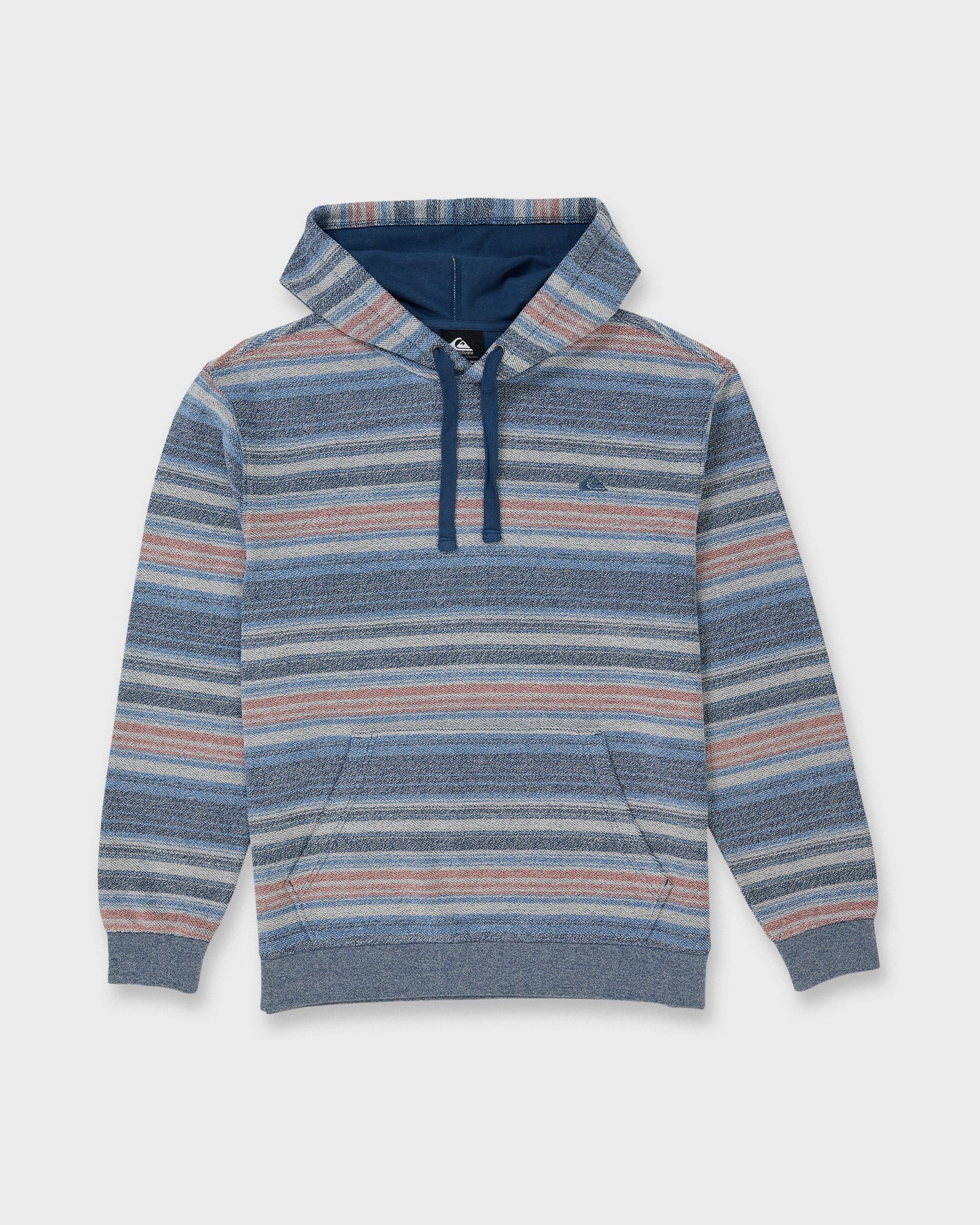 Great Otway Yarn-Dyed Stripe Pullover Hoodie - Dark Denim