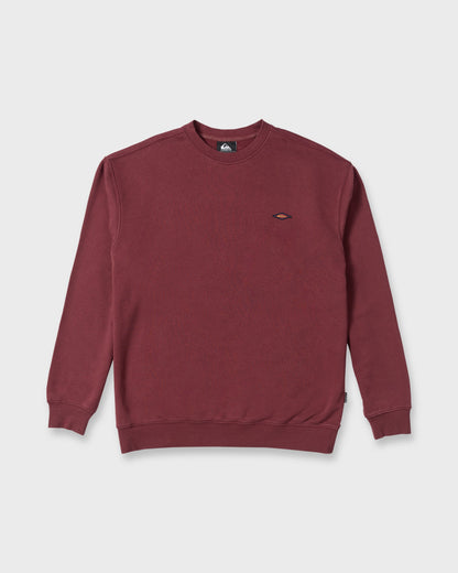 Saltwater Mineral Wash Crewneck Sweatshirt - Oxblood Red