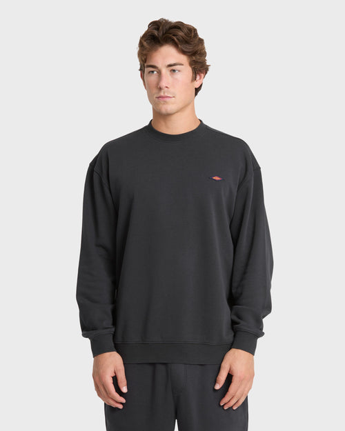 Saltwater Mineral Wash Crewneck Sweatshirt - Phantom