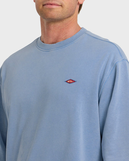 Saltwater Mineral Wash Crewneck Sweatshirt - Riviera