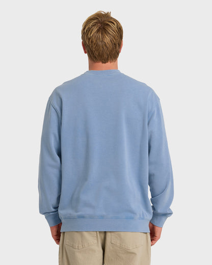 Saltwater Mineral Wash Crewneck Sweatshirt - Riviera