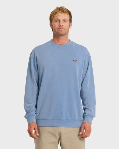 Saltwater Mineral Wash Crewneck Sweatshirt - Riviera