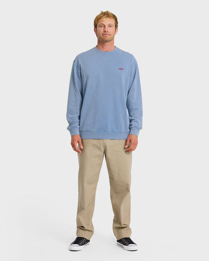 Saltwater Mineral Wash Crewneck Sweatshirt - Riviera