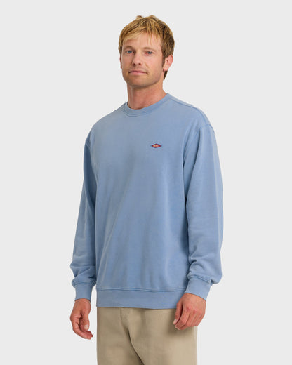 Saltwater Mineral Wash Crewneck Sweatshirt - Riviera