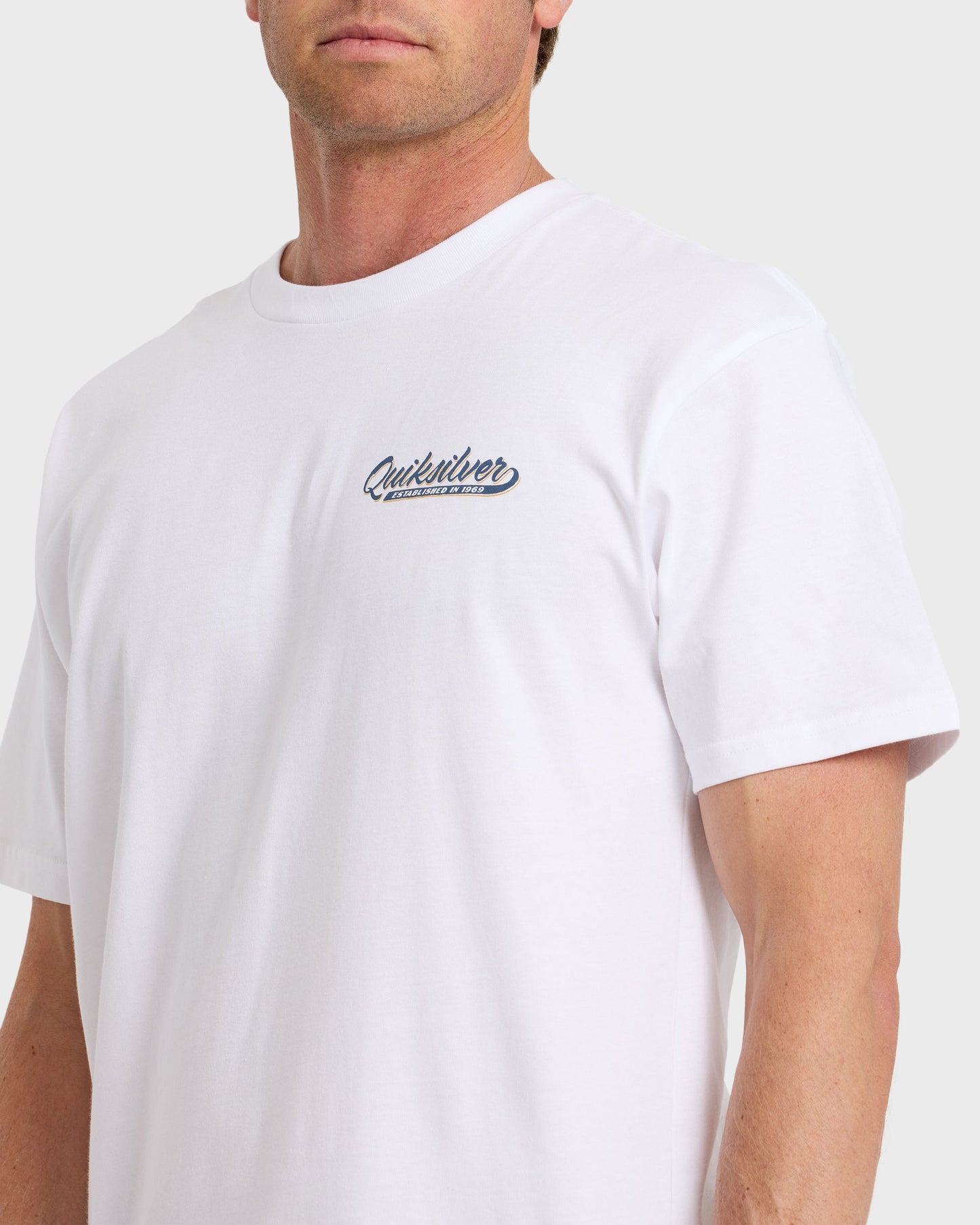 Thick To Thin Graphic Short Sleeve T-Shirt - White
