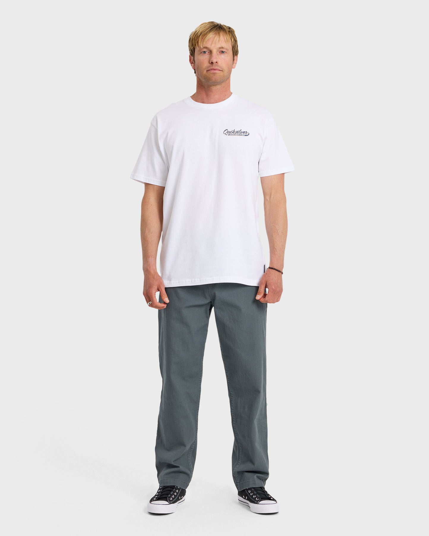 Thick To Thin Graphic Short Sleeve T-Shirt - White