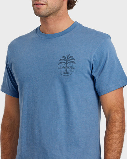 Uno Palm Short Sleeve T-Shirt - Riviera Heather