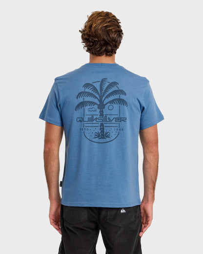 Uno Palm Short Sleeve T-Shirt - Riviera Heather