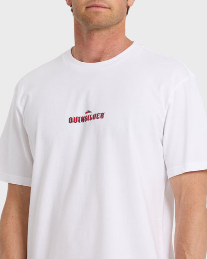Dark Torch Pigment-Dyed Short Sleeve T-Shirt - White
