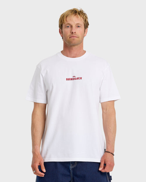 Dark Torch Pigment-Dyed Short Sleeve T-Shirt - White