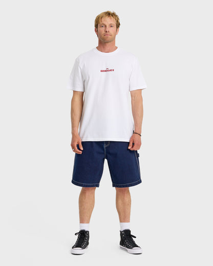 Dark Torch Pigment-Dyed Short Sleeve T-Shirt - White