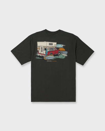 Waterman Off The Grid Sueded Short Sleeve T-Shirt - Phantom
