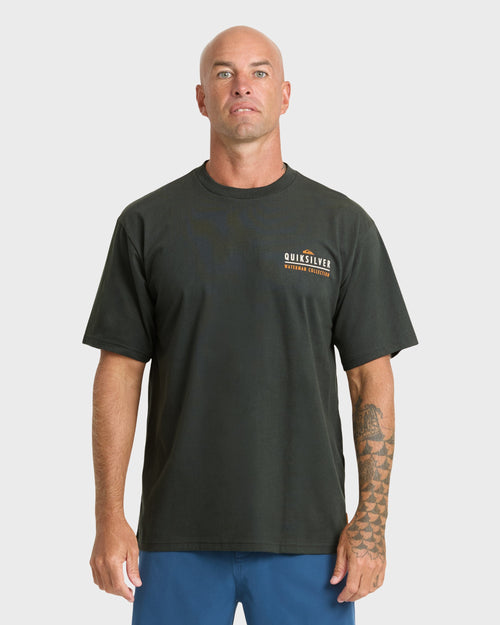 Waterman Off The Grid Sueded Short Sleeve T-Shirt - Phantom