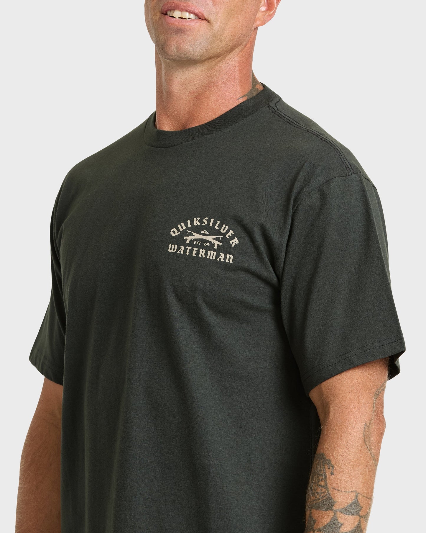 Waterman Speared Sueded Short Sleeve T-Shirt - Phantom