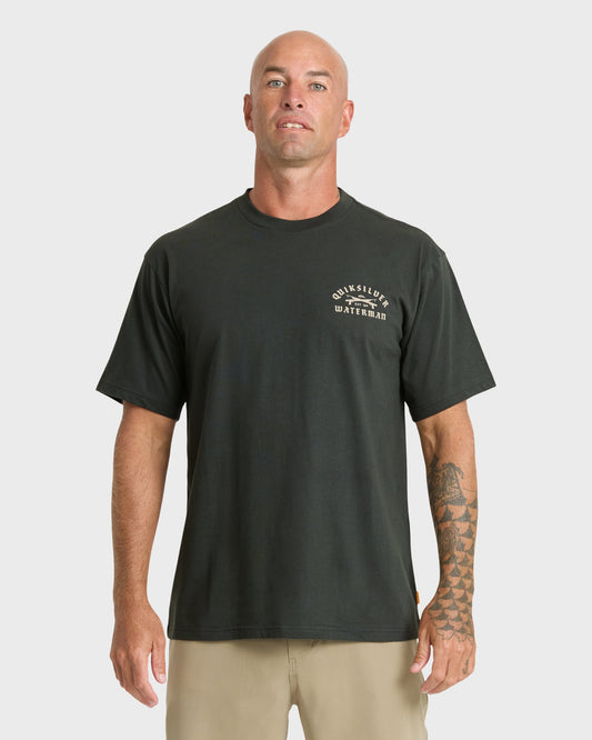 Waterman Speared Sueded Short Sleeve T-Shirt - Phantom