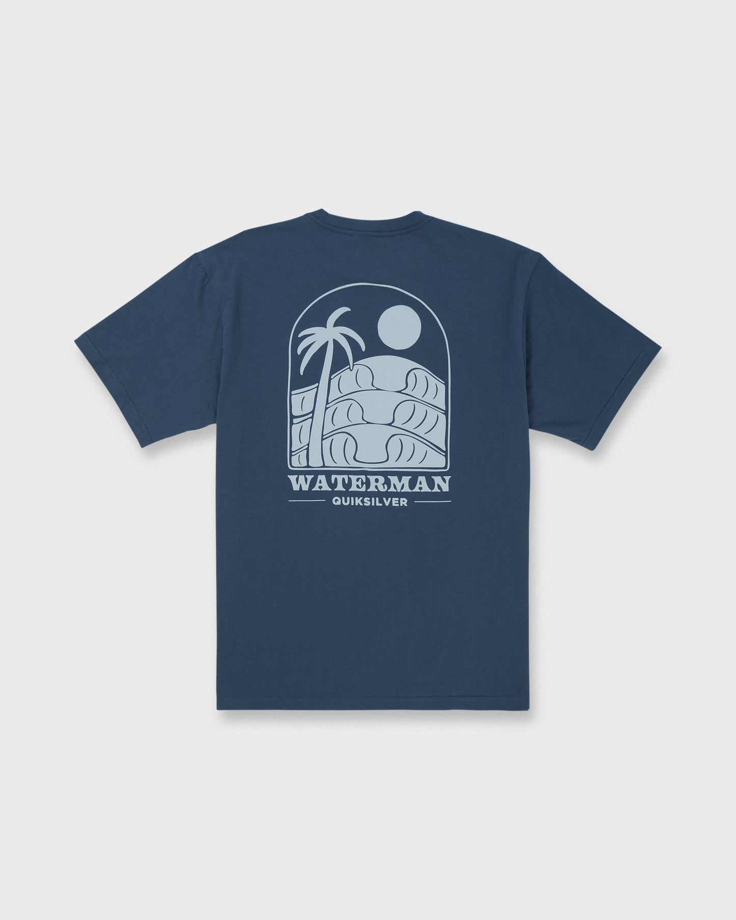 Waterman Out The Back Sueded T-Shirt - Dark Denim