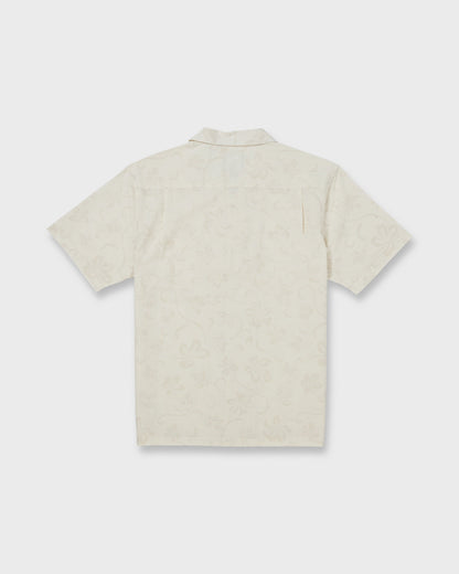 Lo-Biscus DNA Short Sleeve Camp Shirt - Snow White