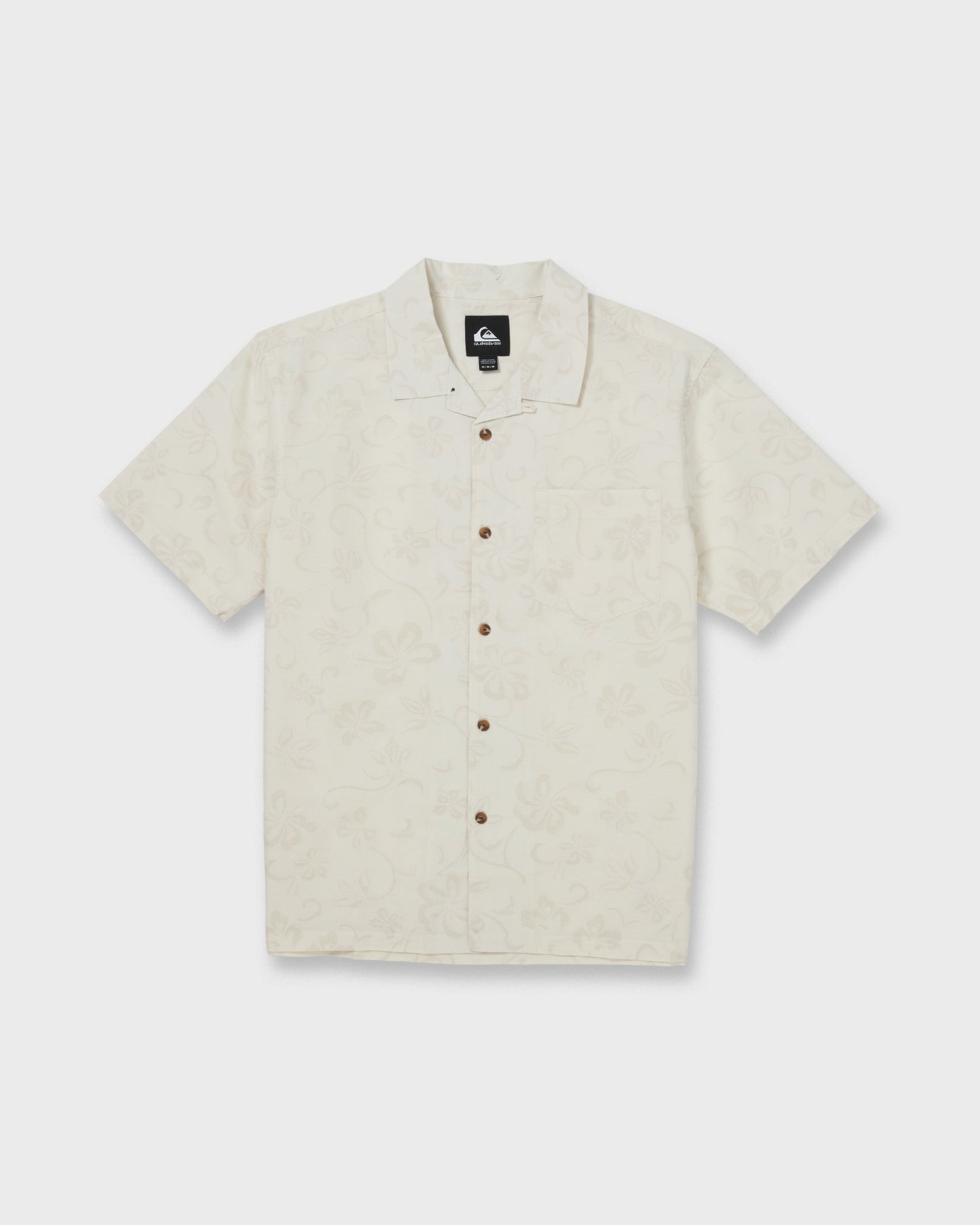 Lo-Biscus DNA Short Sleeve Camp Shirt - Snow White