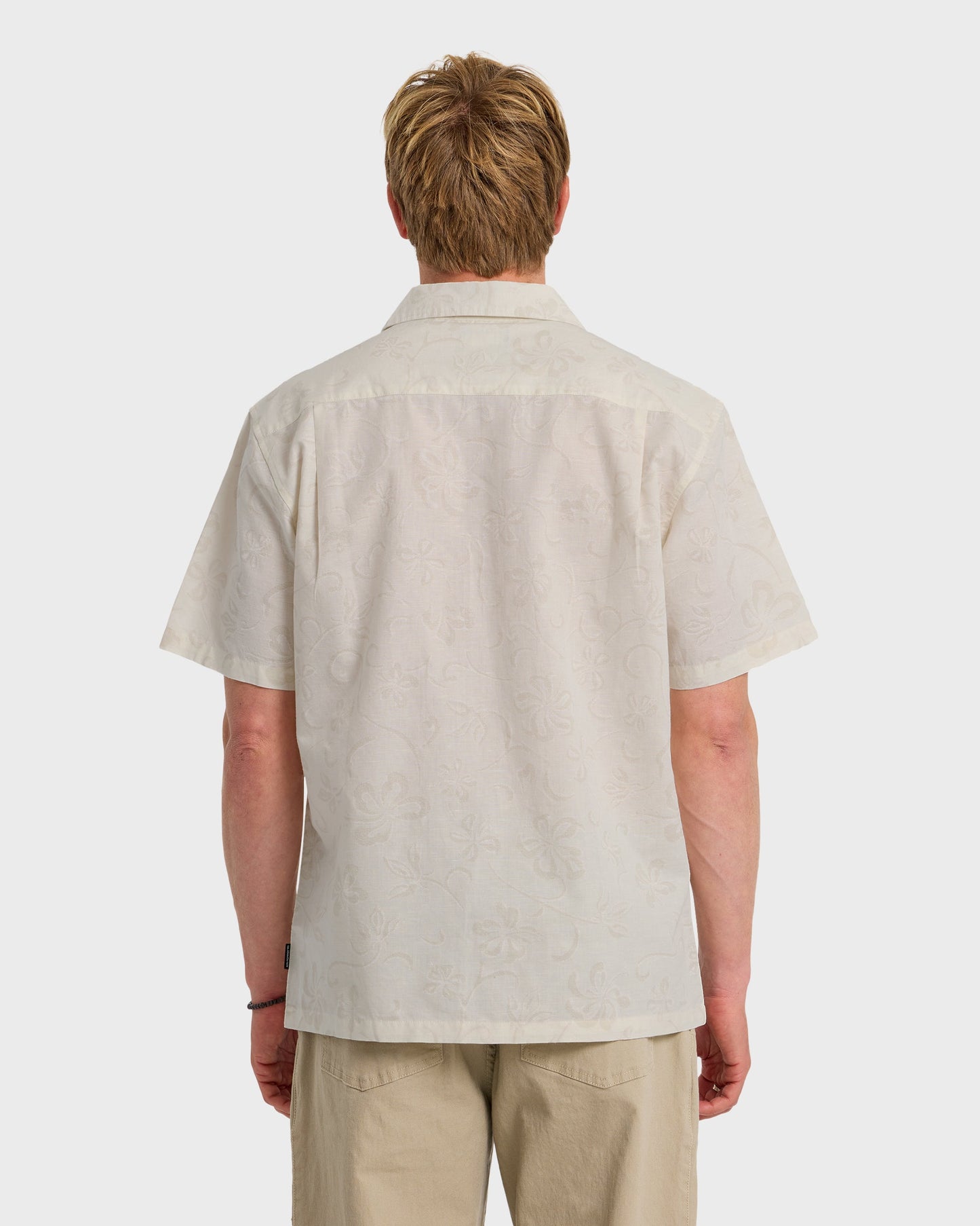 Lo-Biscus DNA Short Sleeve Camp Shirt - Snow White