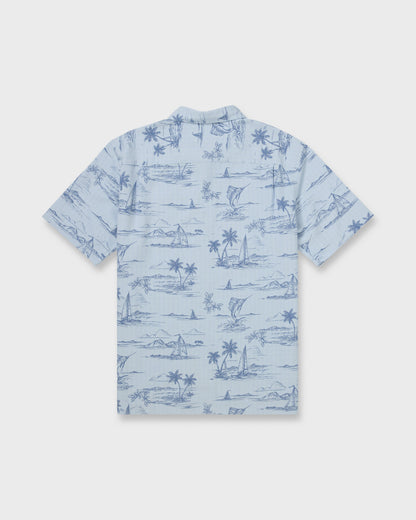 Waterman Sail Away Short Sleeve Shirt - Skyway