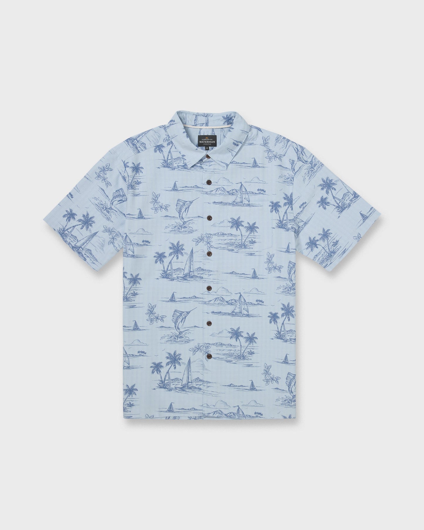 Waterman Sail Away Short Sleeve Shirt - Skyway