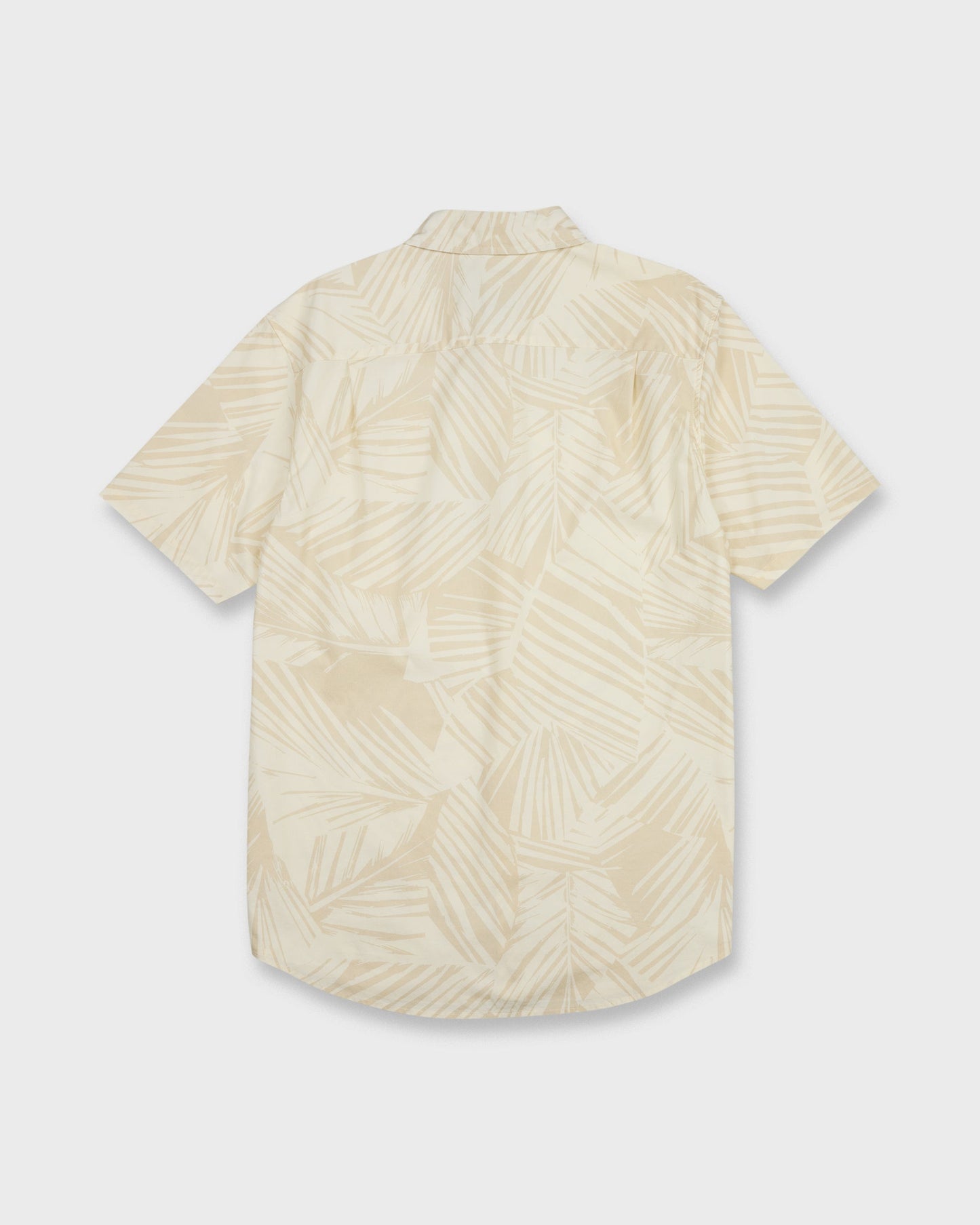 Aruba Palm Classic Stretch Short Sleeve Shirt - Snow White