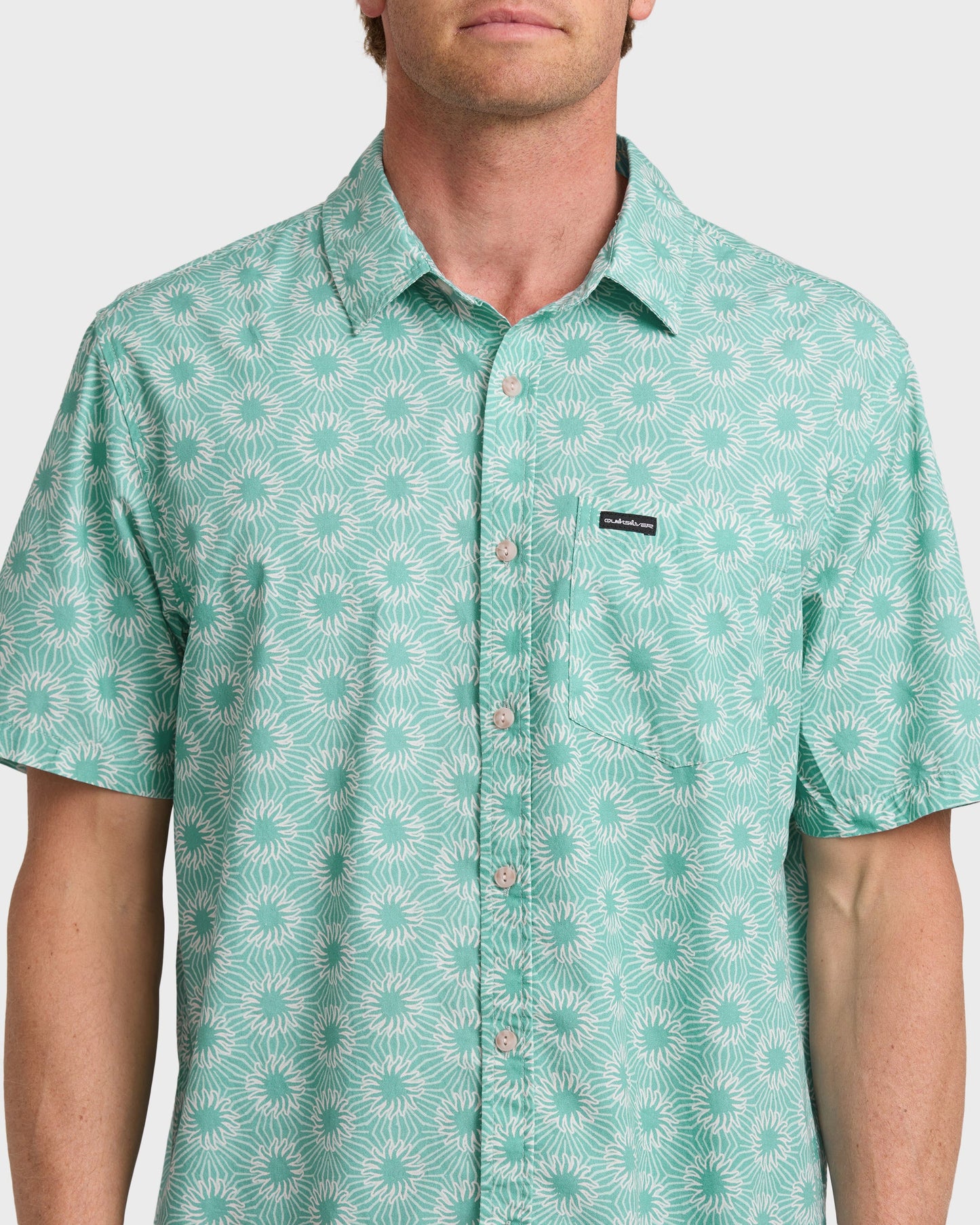 Ocean Mayhem Classic Short Sleeve Shirt - Aqua