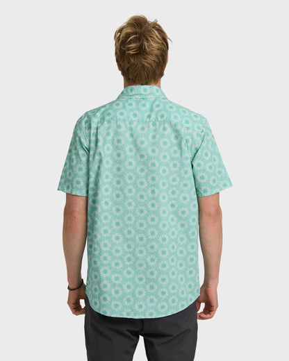 Ocean Mayhem Classic Short Sleeve Shirt - Aqua