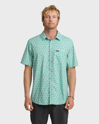 Ocean Mayhem Classic Short Sleeve Shirt - Aqua